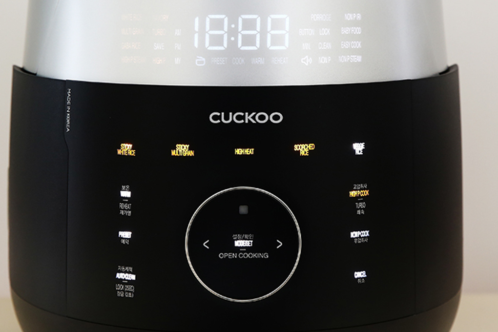 Nồi cơm áp suất cao tần Cuckoo 1.8 lít CRP-LHTR1009F/BKSIVNCV Nồi cơm áp suất cao tần Cuckoo 1.8 lít CRP-LHTR1009F/BKSIVNCV