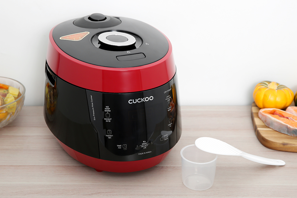 Nồi cơm điện tử áp suất Cuckoo 1.08 lít CRP-PK0600F/BKRDVN Nồi cơm điện tử áp suất Cuckoo 1.08 lít CRP-PK0600F/BKRDVN