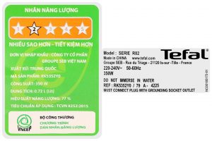Nồi cơm điện tử Tefal 0.72 lít RK5352Y0