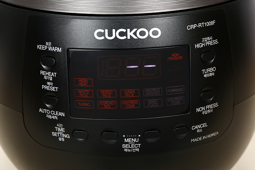 Nồi cơm điện tử áp suất Cuckoo 1.8 lít CRP-RT1008F Nồi cơm điện tử áp suất Cuckoo 1.8 lít CRP-RT1008F