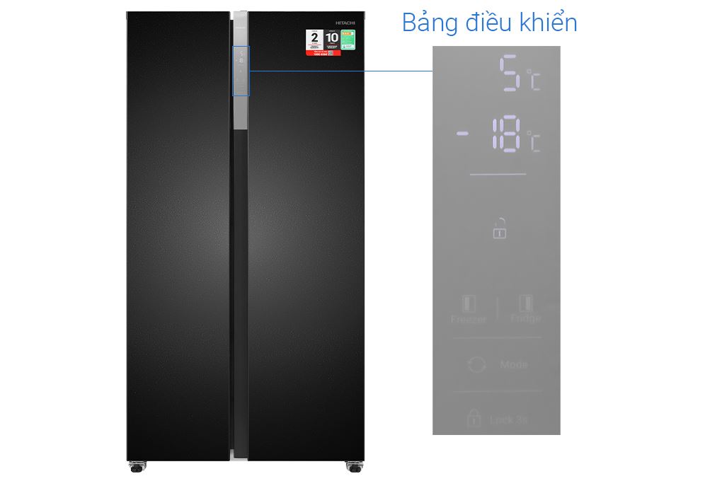 Tủ lạnh Hitachi Inverter 532 lít Side By Side HRSN9563DDXVN Tủ lạnh Hitachi Inverter 532 lít Side By Side HRSN9563DDXVN