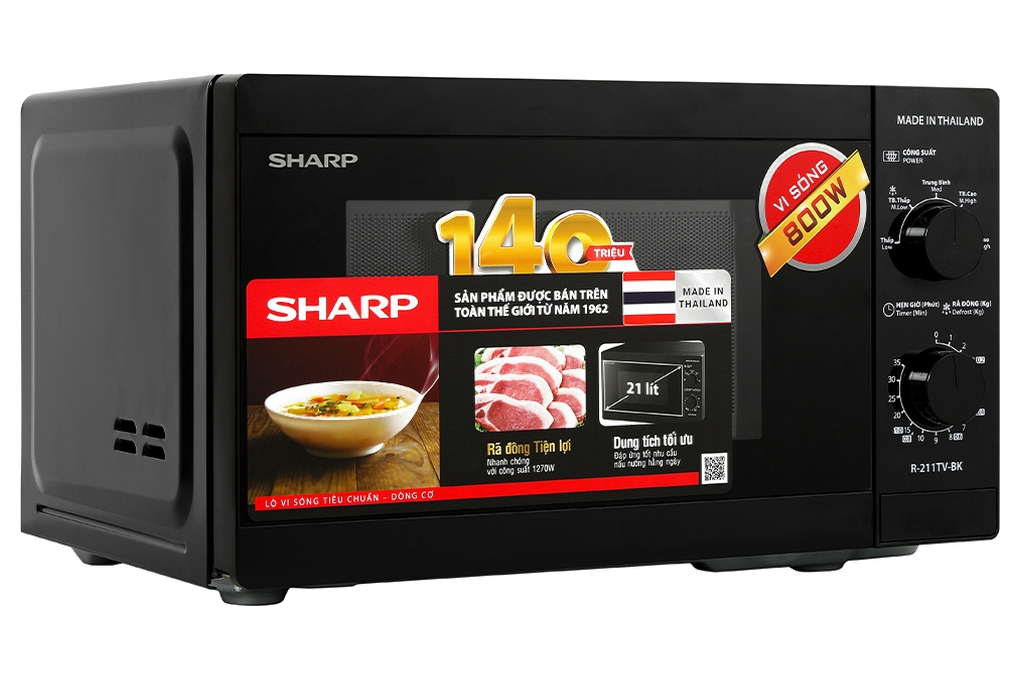 Lò vi sóng Sharp R-211TV-BK 21 lít Lò vi sóng Sharp R-211TV-BK 21 lít