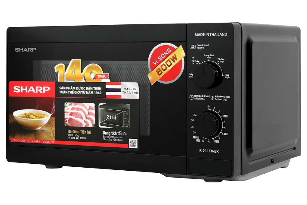 Lò vi sóng Sharp R-211TV-BK 21 lít Lò vi sóng Sharp R-211TV-BK 21 lít