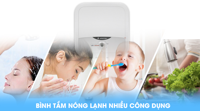 Bình tắm nóng lạnh nhiều công dụng - Bình nóng lạnh Ariston AN2 RS 15 lít