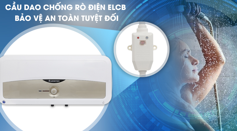 Cầu dao ELCB - Bình nóng lạnh Ariston SL 30 ST 2.5 FE - MT 30 lít