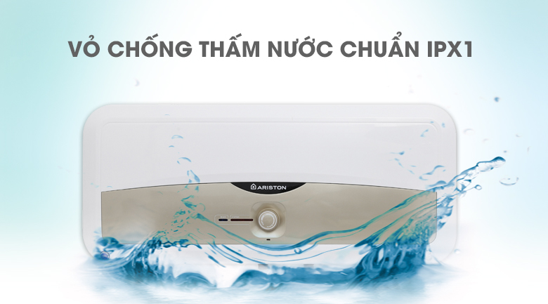 chống thấm nước chuẩn IPX1 - Bình nóng lạnh Ariston SL 30 ST 2.5 FE - MT 30 lít