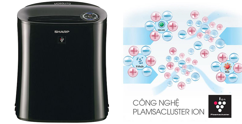 Máy lọc không khí có bắt muỗi Sharp FP-GM30E-B Máy lọc không khí có bắt muỗi Sharp FP-GM30E-B