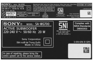 Loa Thanh Sony 3.1 HT G700