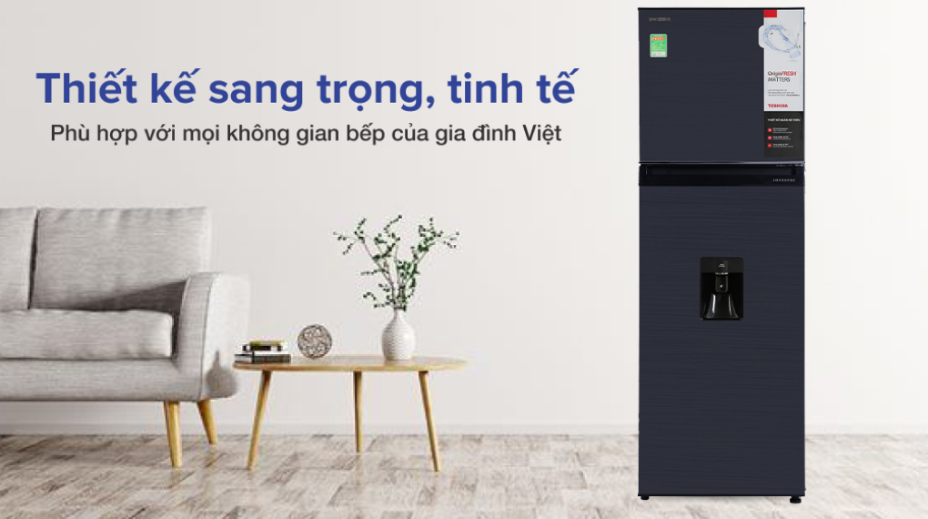 Tủ lạnh Toshiba Inverter 249 lít GR-RT325WE-PMV(06)-MG Tủ lạnh Toshiba Inverter 249 lít GR-RT325WE-PMV(06)-MG