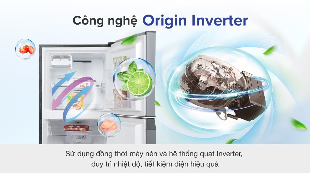 Tủ lạnh Toshiba Inverter 249 lít GR-RT325WE-PMV(06)-MG Tủ lạnh Toshiba Inverter 249 lít GR-RT325WE-PMV(06)-MG