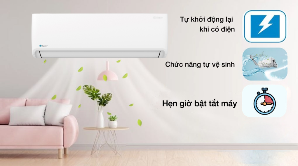 Máy lạnh Casper 2 chiều Inverter 1 HP GH-09IS33