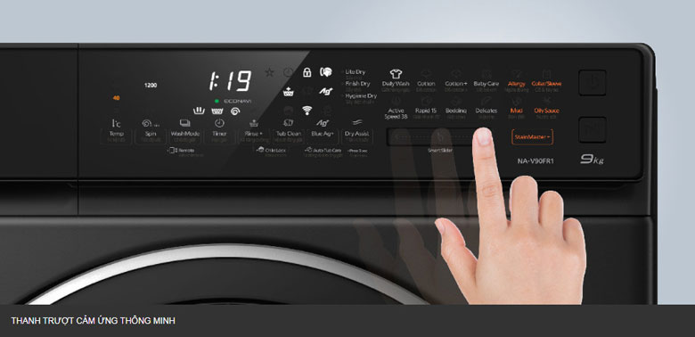 Máy giặt Panasonic Inverter 9kg NA-V90FR1BVT