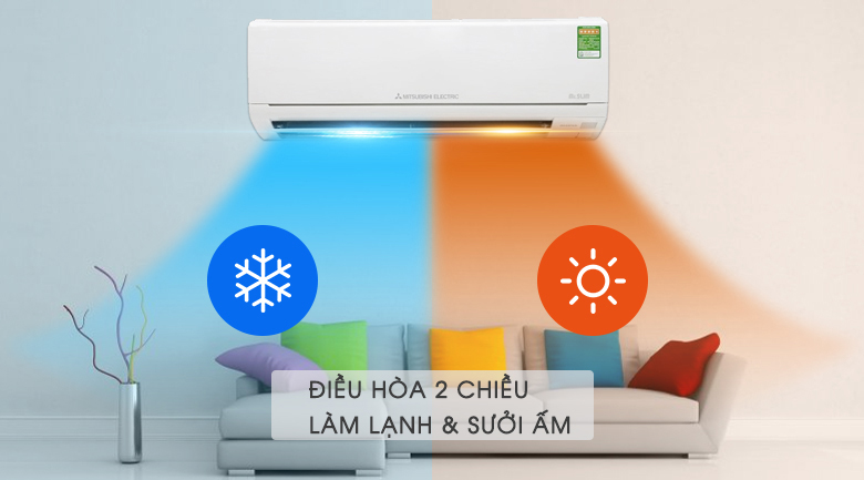 Điều hòa 2 chiều Mitsubishi Electric Inverter 1.5 HP MSZ-HL35VA
