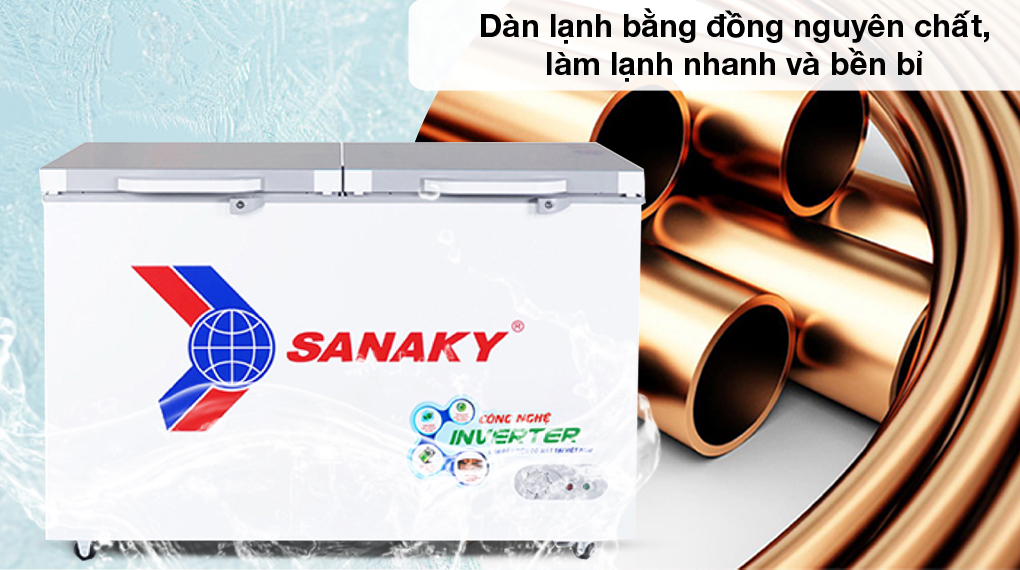 Tủ đông Sanaky Inverter 305 lít VH-4099A4K