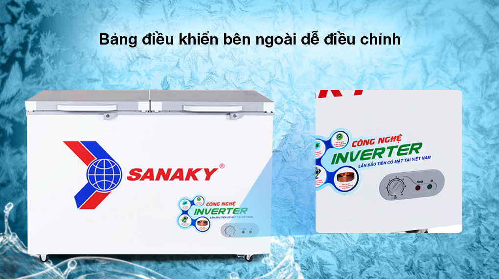 Tủ đông Sanaky Inverter 305 lít VH-4099A4K