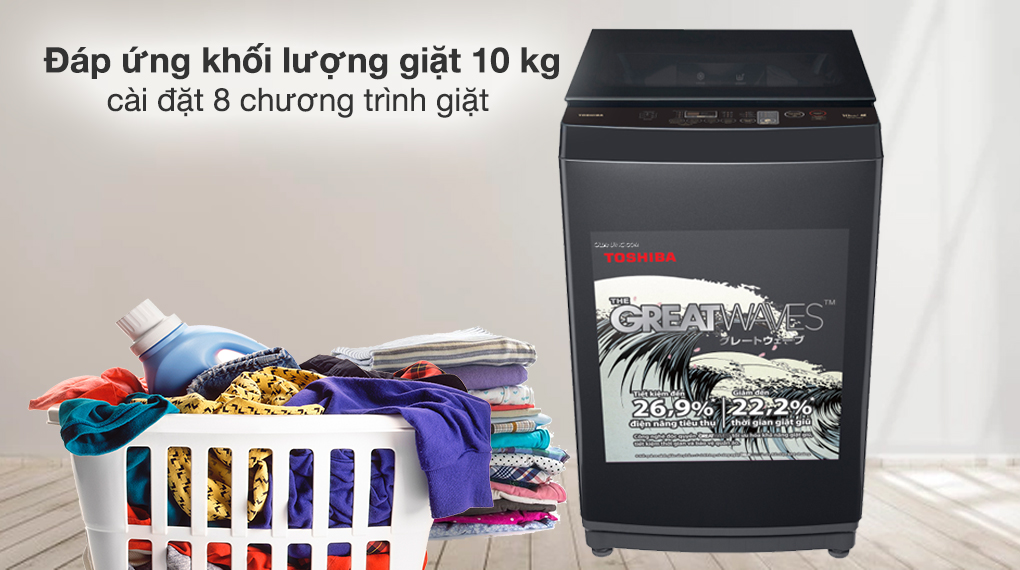 Máy giặt Toshiba 10 kg AW-M1100PV(MK)