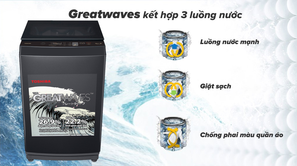 Máy giặt Toshiba 10 kg AW-M1100PV(MK)