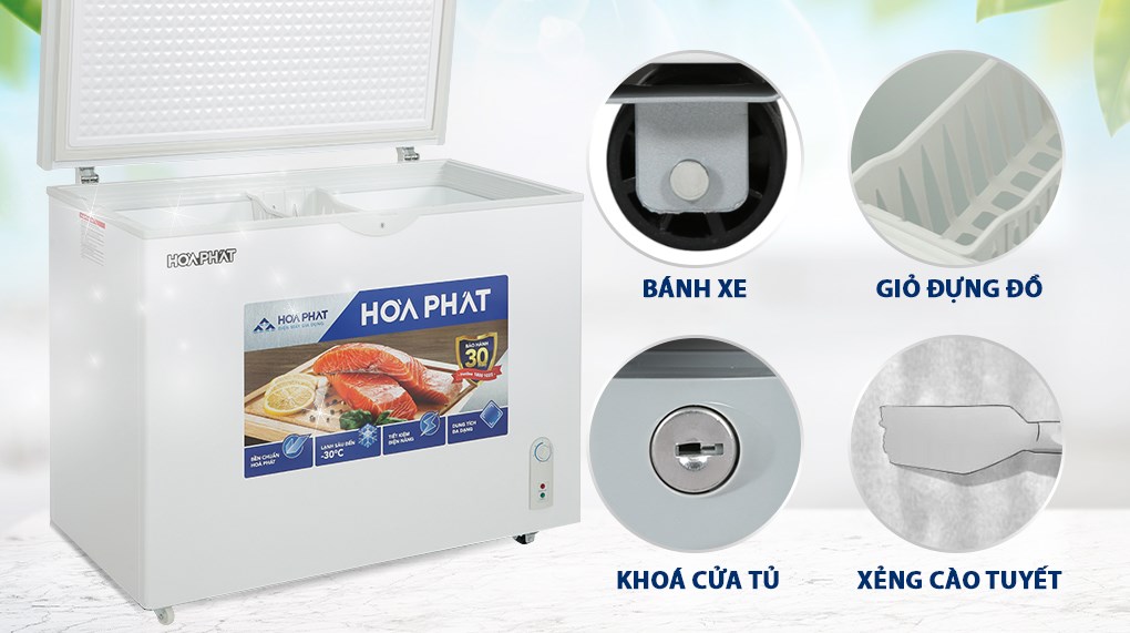 Tủ đông Hòa Phát 252 lít HPF AD6252 Tủ đông Hòa Phát 252 lít HPF AD6252