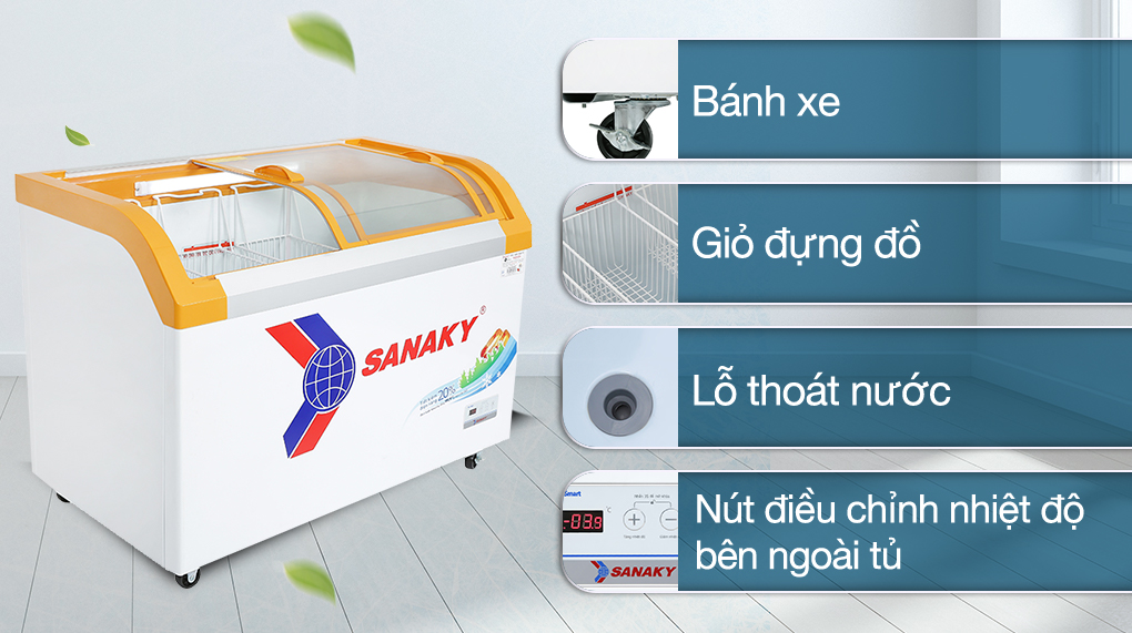 Tủ đông Sanaky 350 lít VH-4899KB