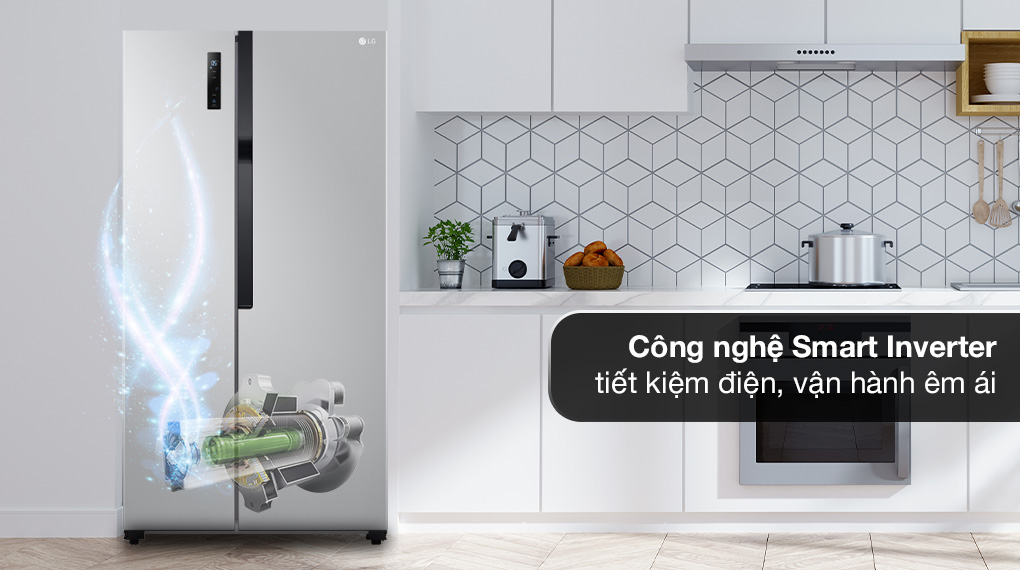 Tủ lạnh LG Inverter 519 lít GR-B256JDS