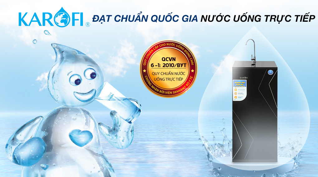 Máy lọc nước RO Karofi KAQ-X16 10 lõi
