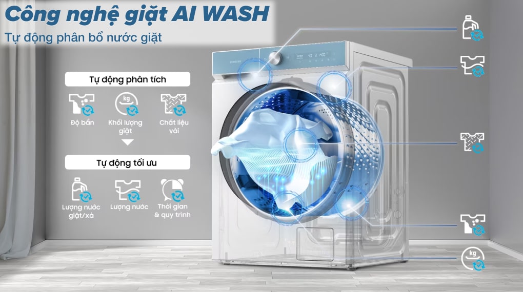 Máy giặt sấy Samsung Inverter 14 kg WD14BB944DGMSV