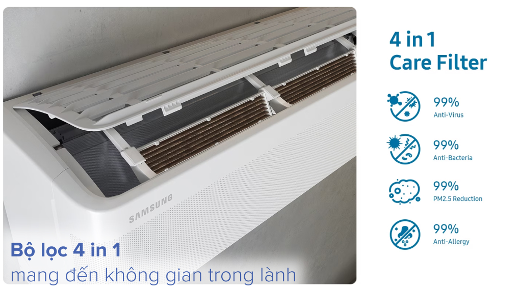 Máy lạnh Samsung Inverter 1.5 HP AR13CYECAWKNSV