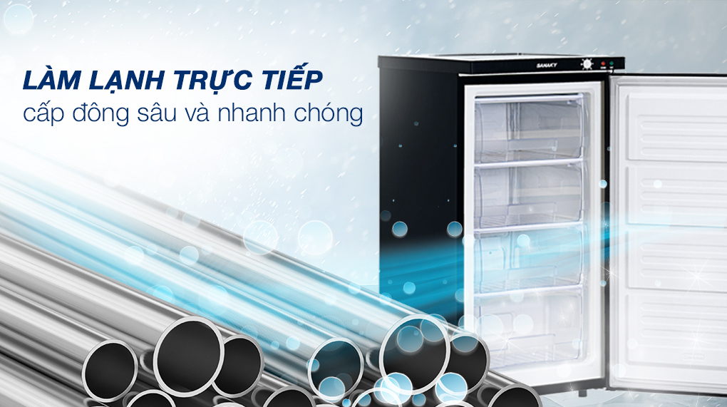 Tủ đông Sanaky 118 lít TD.VH160K