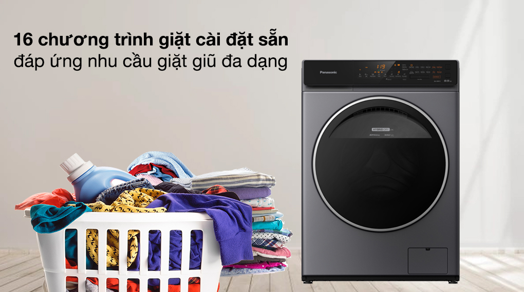 Máy giặt Panasonic Inverter giặt 9.5 kg NA-V95FC1LVT