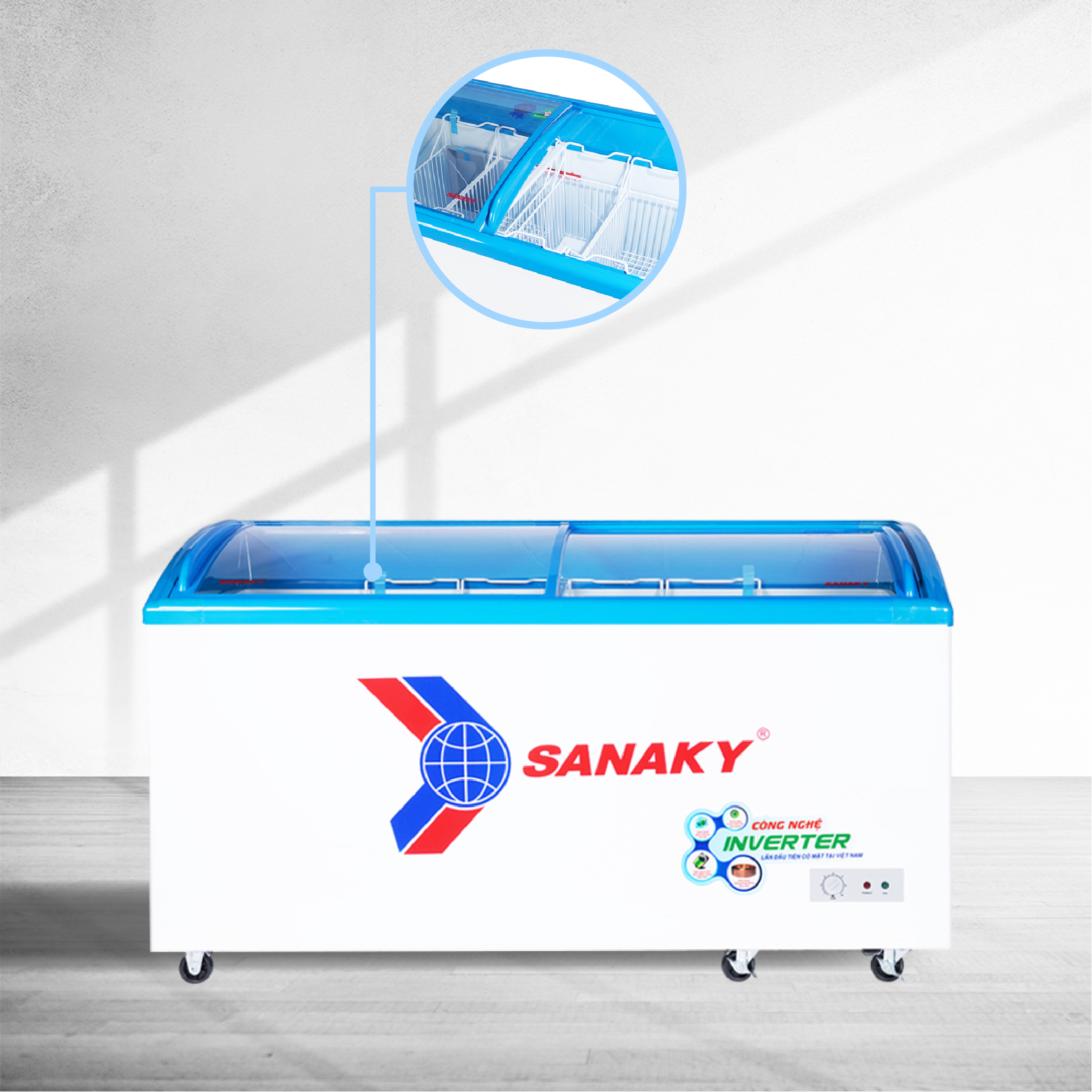 Tủ đông SanakyInverter 437 lít VH-6899K3