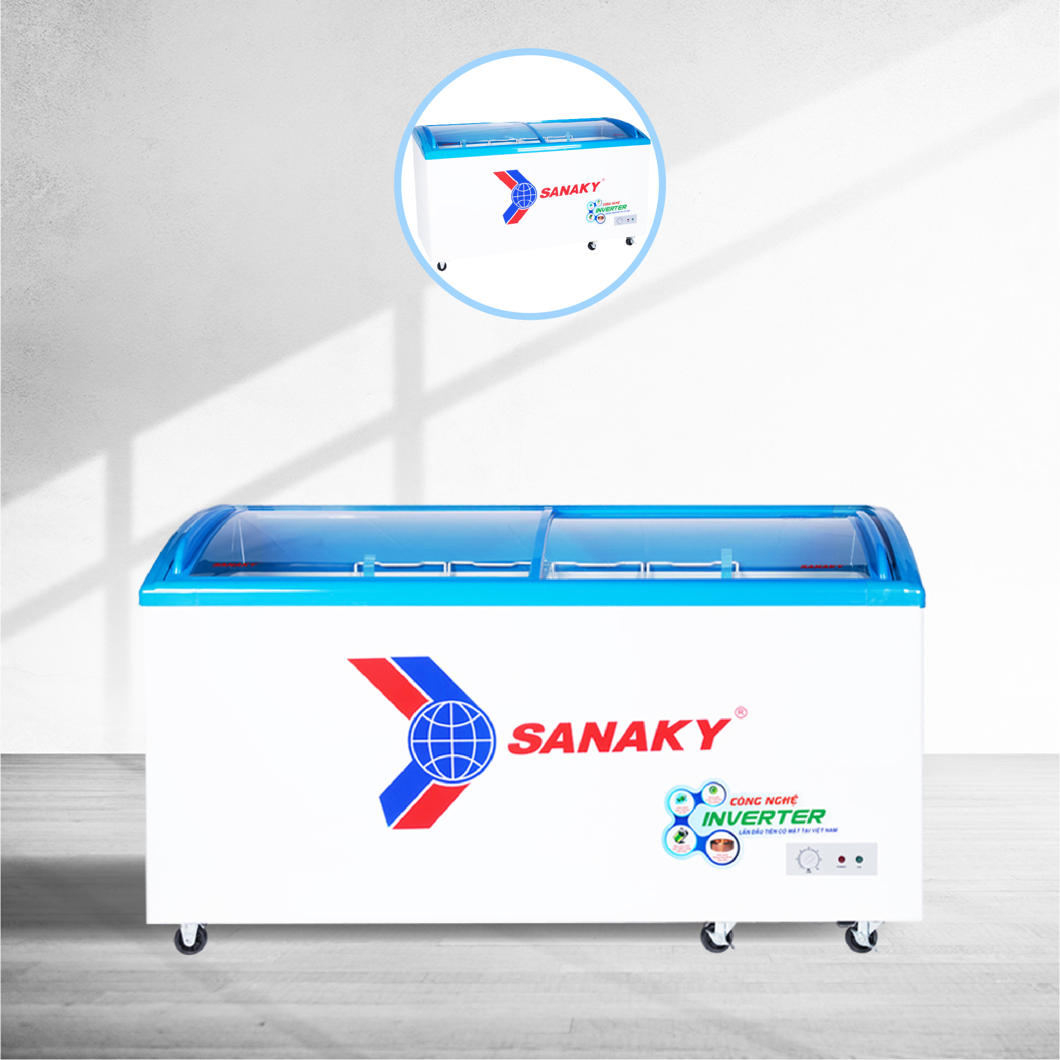 Tủ đông SanakyInverter 437 lít VH-6899K3