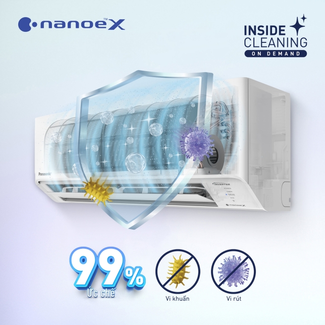 Máy lạnh Panasonic Inverter 1 HP CU/CS-RU9AKH-8