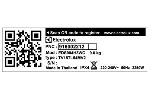 Máy sấy thông hơi Electrolux 9 kg EDS904H3WC