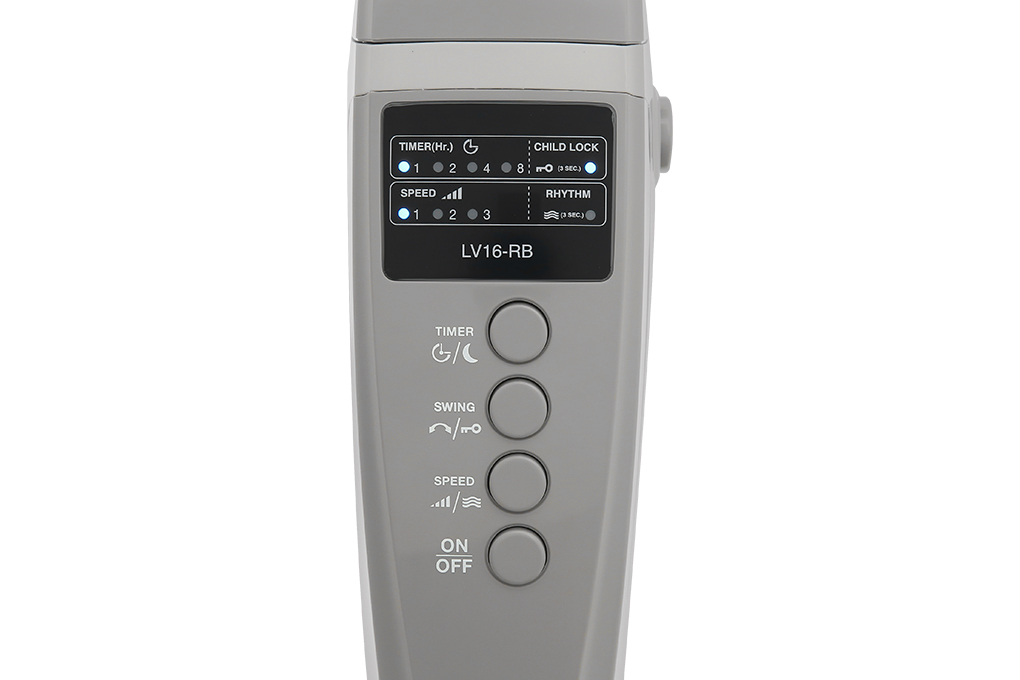 Quạt đứng Mitsubishi Electric LV16-RB SF-GY 47W - Bảng điều khiển