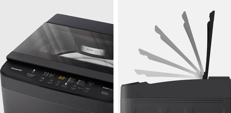 Máy giặt Panasonic 9kg NA-F90S10BRV - Cửa kính chống sập