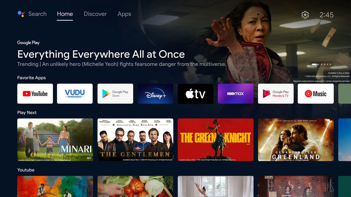 Android TV thông minh cùng kho tài nguyên giải trí đa dạng