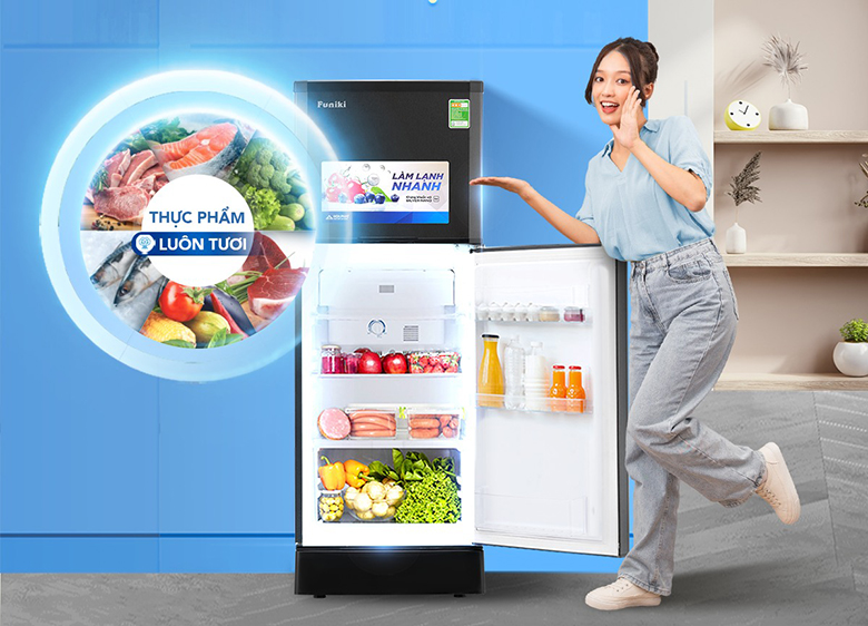 Tủ lạnh Funiki FR-132CI.1 làm lạnh đa chiều