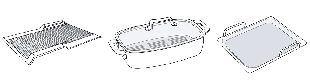 Dụng cụ nấu thuôn dài được đề xuất - Bếp từ bốn vùng nấu lắp âm Bosch PXE675DC1E