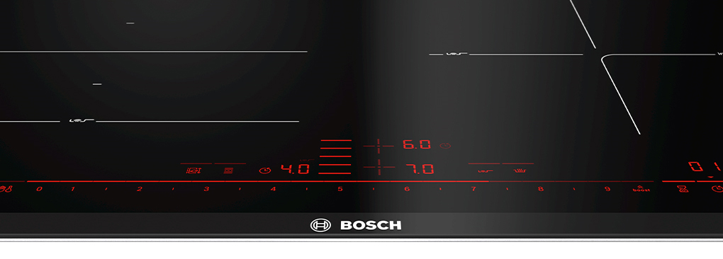 Bảng điều khiển - Bếp từ 4 vùng nấu lắp âm Bosch PXE675DC1E