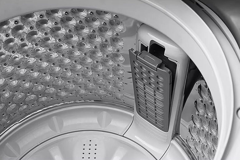 Lồng giặt thép không gỉ - Máy giặt LG TurboDrum Inverter 14 kg T2514VBTB lồng đứng