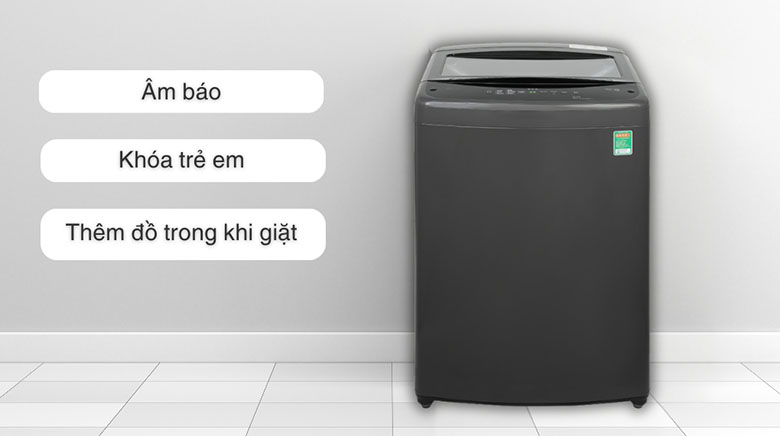Khóa trẻ em - Máy giặt LG TurboDrum Inverter 12 kg T2512VBTB lồng đứng