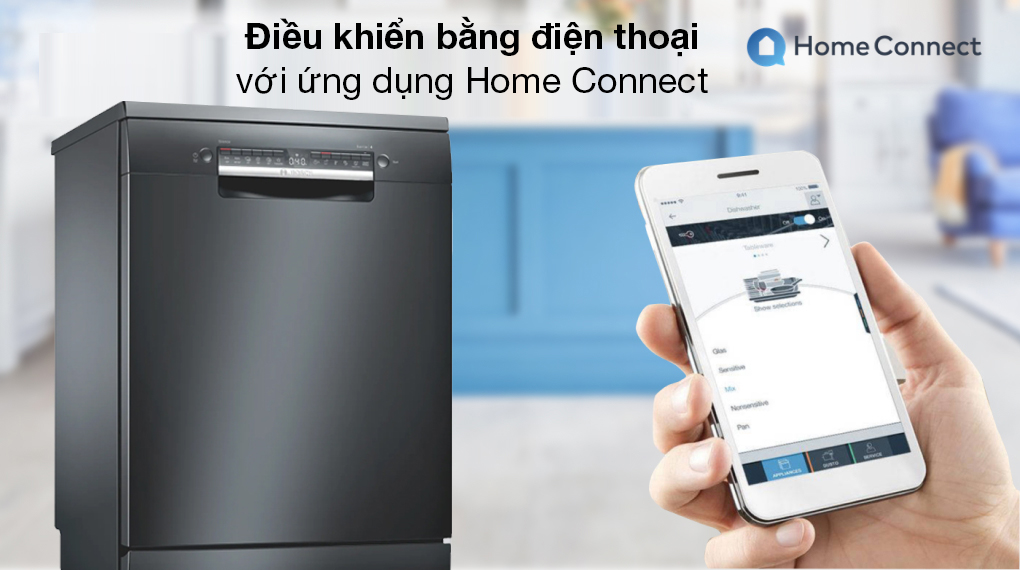Máy rửa chén độc lập Bosch SMS4IKC62T - Tiện ích