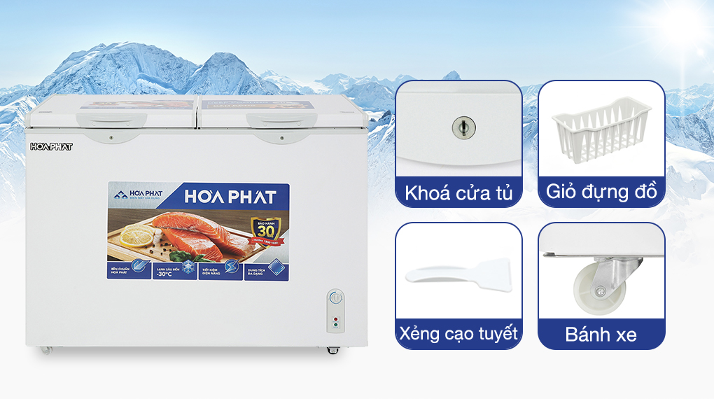 Tủ đông Hòa Phát 271 Lít HPF BD6271 - Tiện ích