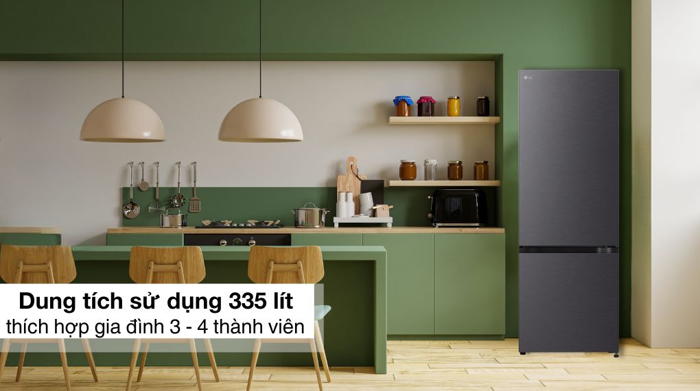 Tủ lạnh LG Inverter 335 lít LBB33BLM - Tổng quan thiết kế  Tủ lạnh LG Inverter 335 lít LBB33BLM - Tổng quan thiết kế