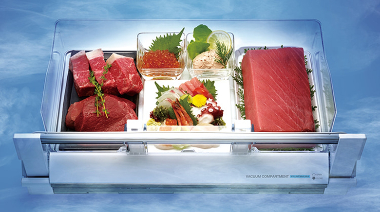 Tủ lạnh Hitachi Inverter 617 lít R-HW620RV(X) - Ngăn chân không Vacuum Compartment