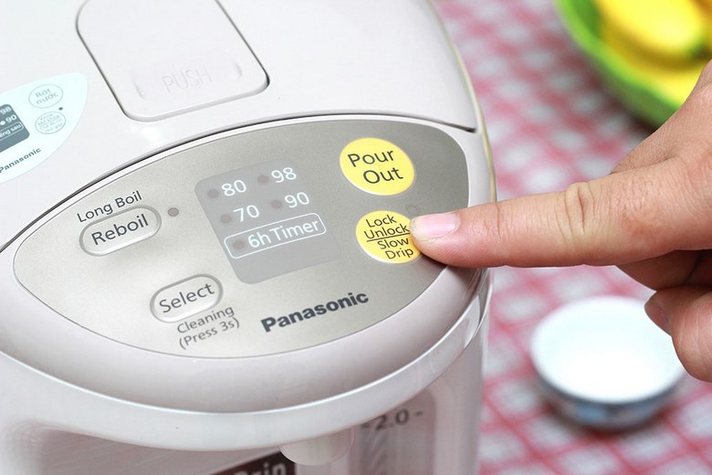 Khóa an toàn kích hoạt khi bạn muốn khóa vòi nước