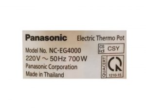 Bình thủy điện Panasonic NC-EG4000CSY 4 lít