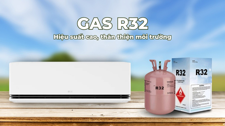 Điều hòa LG Inverter 1 chiều 12.300 BTU IDC12M1 - Sử dụng gas R32 thân thiện với môi trường