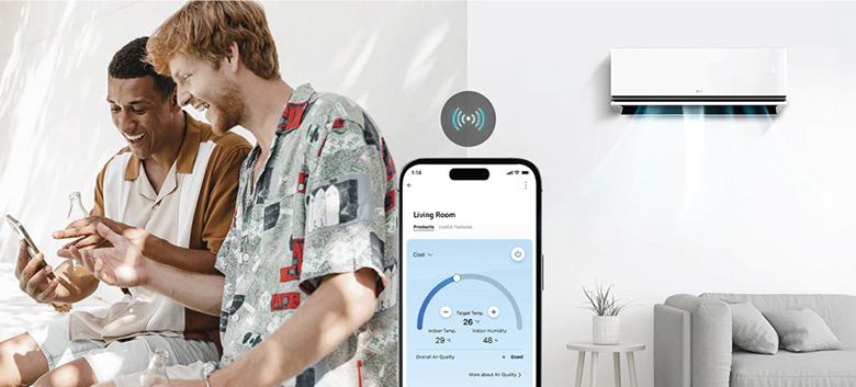 Điều hòa LG Inverter 1 chiều 12.300 BTU IDC12M1 - Kết nối wifi