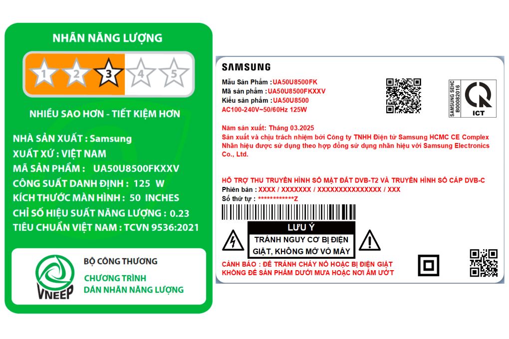 Smart Tivi Samsung 4K 50 inch UA50U8500F